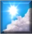 Cloudy, Dry 