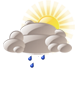 Mostly cloudy with drizzle Mostly cloudy with drizzle