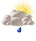 Mostly cloudy with showers likely Mostly cloudy with showers likely