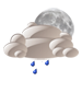 Mostly cloudy with drizzle Mostly cloudy with drizzle